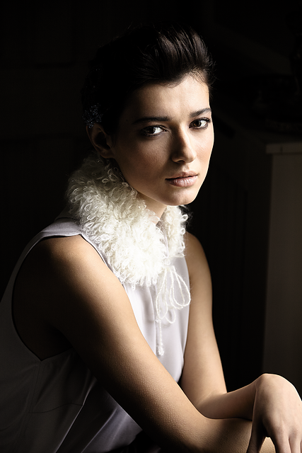 Beaded Fur Collar