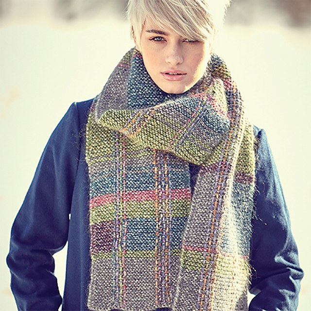 Plaid Weave Scarf