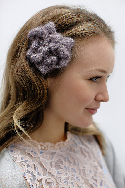 Bobble Cuff with Flower