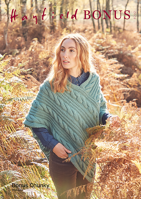Cabled Poncho 8292