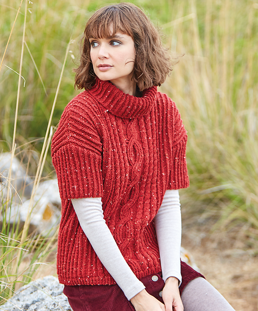 Cables and Twists Sweater 8233