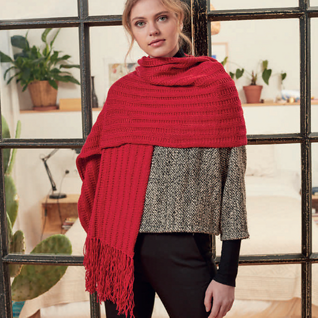Fringed Shawl 8214