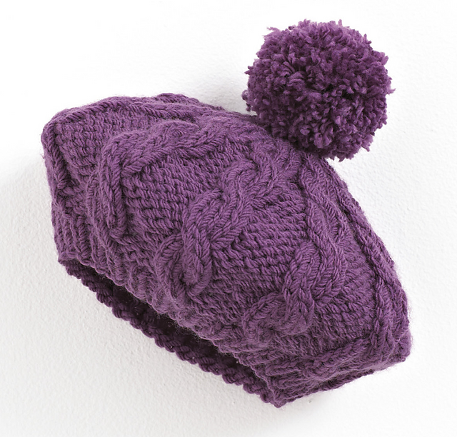 Cabled Beret 4404