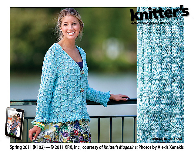 Basket weave blue