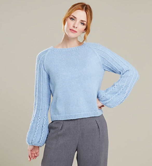 Lacy Puff Raglan 10071