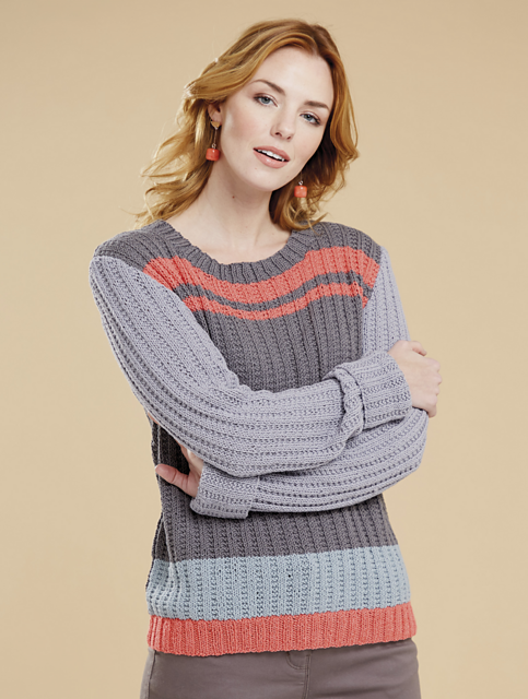 Blocked Stripe Sweater 6161