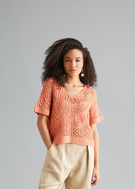 Woman's Diamond Lace Top 6133