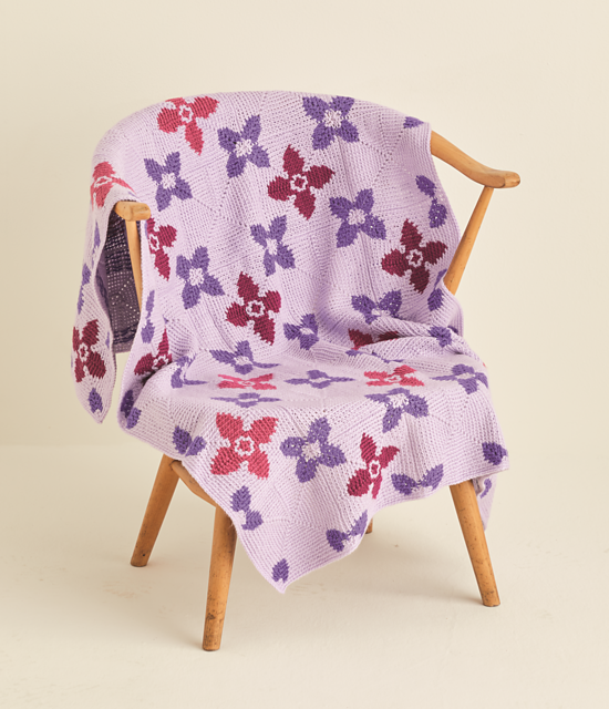 Flower Squares Blanket 10121