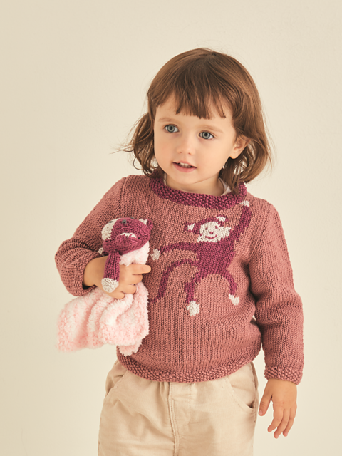 Snuggly Monkey Pullover 5374