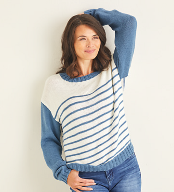 Striped Boxy Sweater 10100
