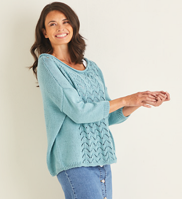 Comfy Fishbone Sweater 10097