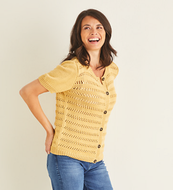 Lace Stripe Cardigan 10096