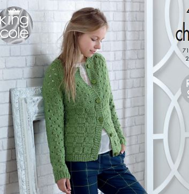 4987 Chunky Cardigan and Sweater