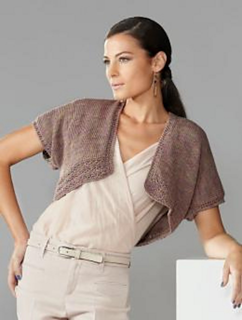 1846 - Shrug with Lace Border
