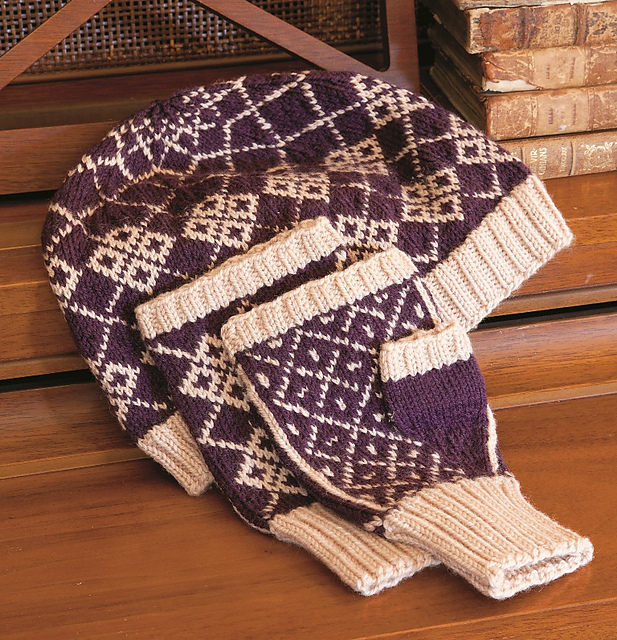 Elegant Argyle Mitts