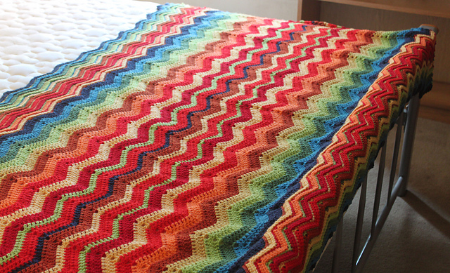 Textured ripples blanket