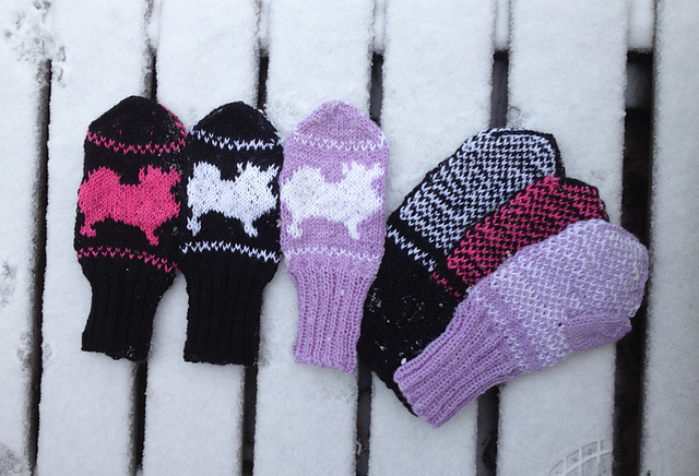 German Spitz mittens