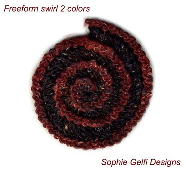 Freeform swirl 2 colors