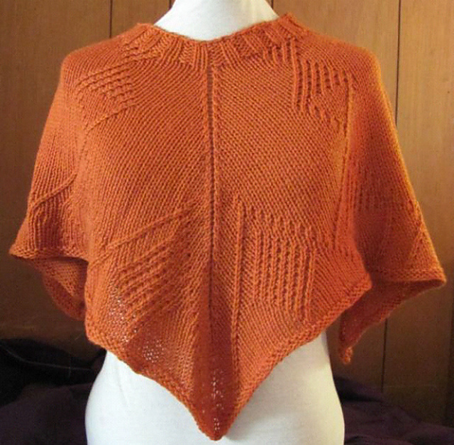 Twisted Square Poncho