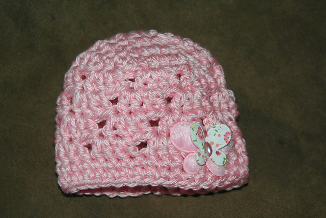 Butterfly Kisses Preemie Hat