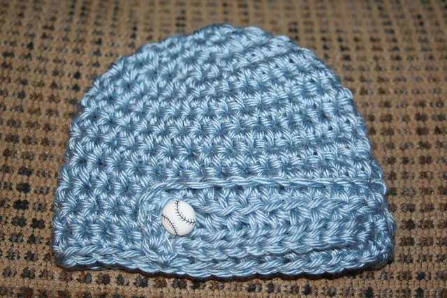 Ben's Button Flap Preemie Hat