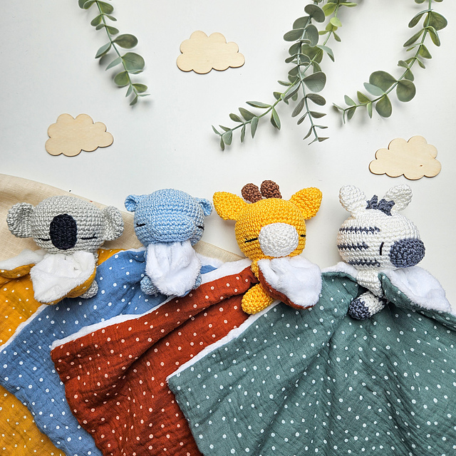 Doudou girafe, zèbre, hippo, koala