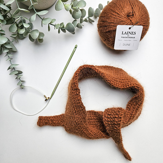 Scarf crochet tunisien
