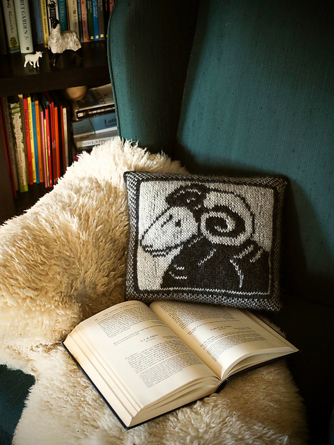 Ram's Head Cushion