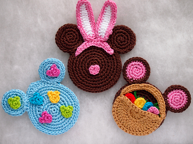 Easter Egg, Bunny and Basket Mickey Head