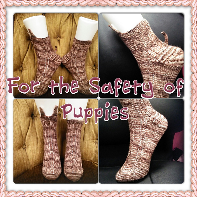 For the Safety of Puppies Sock