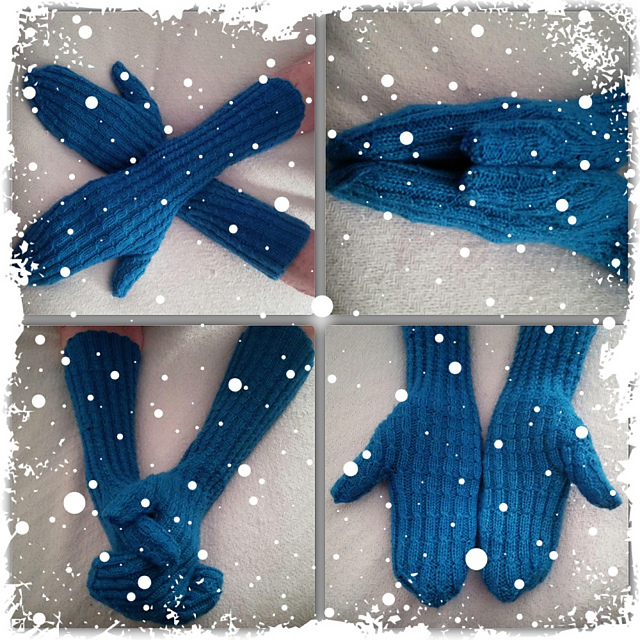 Slalom in the Snow Mittens