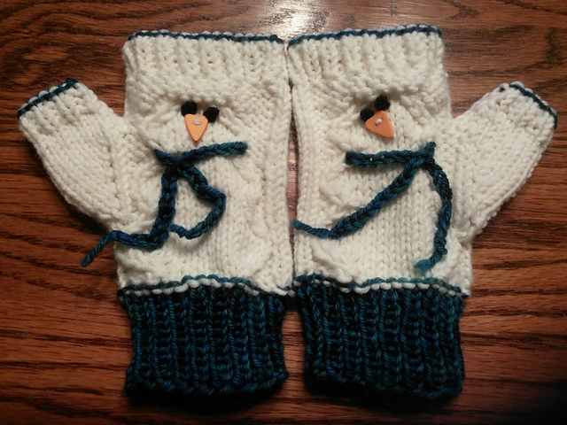 I Built a Snowman Mitts