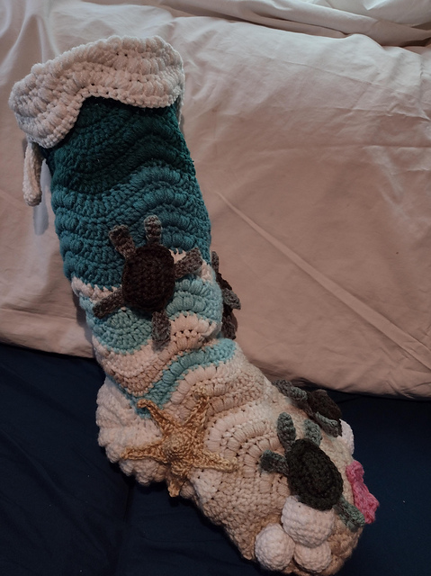 Sea Turtle Holiday Stocking