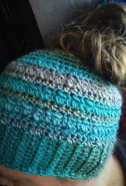 Blueberry Clusters Bun Hat