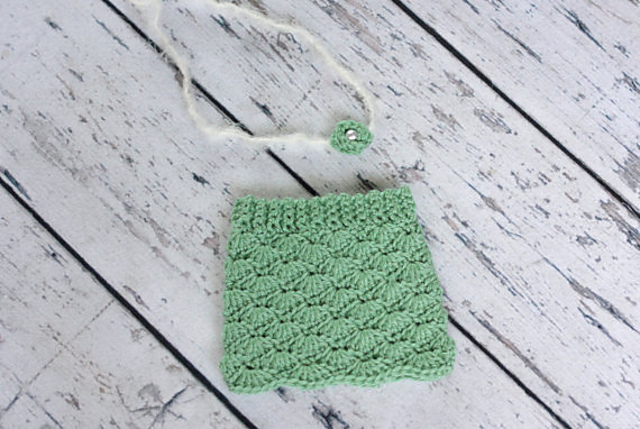 Newborn Shell Skirt & Headband