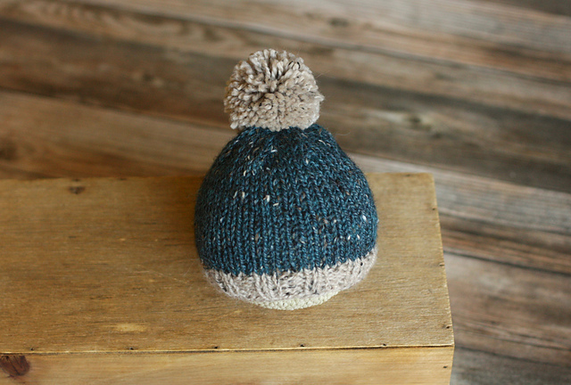 Knit Flat Beanie Hat