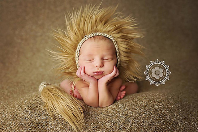 Lion Bonnet and Tail Pattern