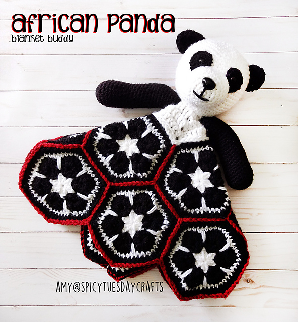 African Panda Blanket Buddy