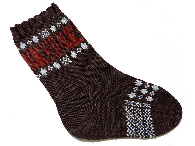 Brown-Eyed Squirrel Socks