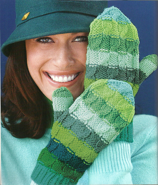 Cables & Stripes Mittens