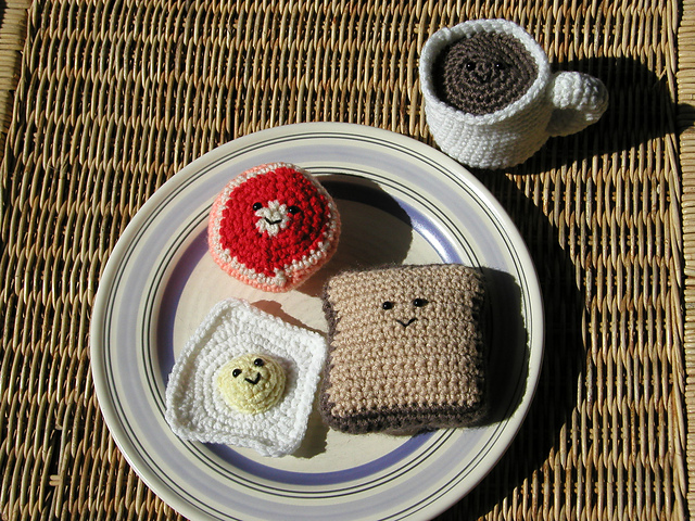 Amigurumi Breakfast Set #1