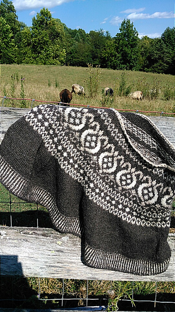 Fair Isle Thistle Cape