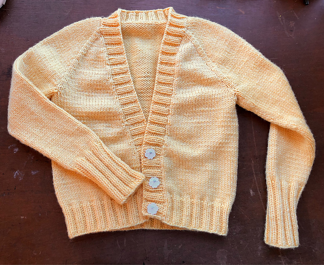 UNIFORM Little Cardigan (Worsted Version)