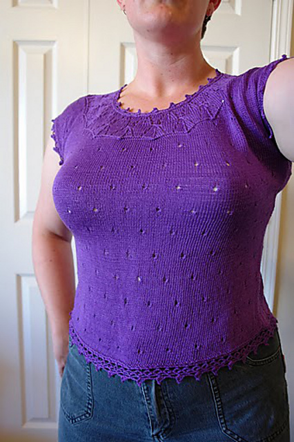 22-11-b French-sleeve Ensemble Sweater