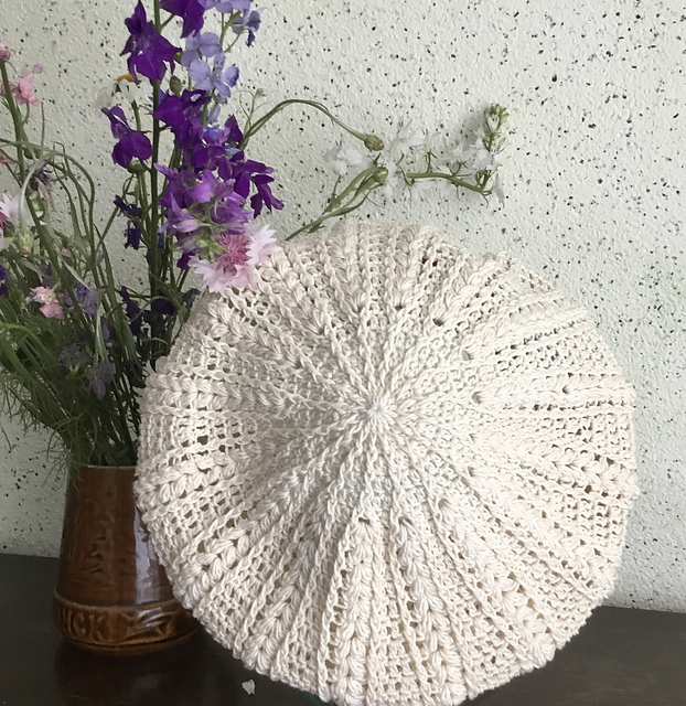 1W-0101 Beret with Corsage