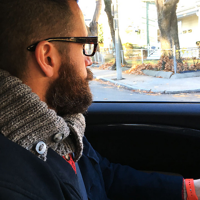 Ribbed and Buttoned Cowl