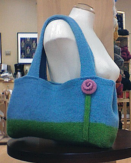 Felted Flower Purse