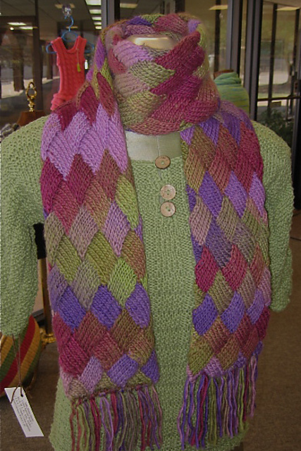 Reversible Entrelac Scarf