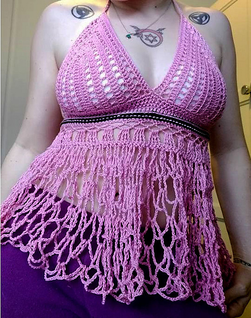 Babydoll Lace Halter Top