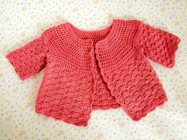 Baby shell cardigan